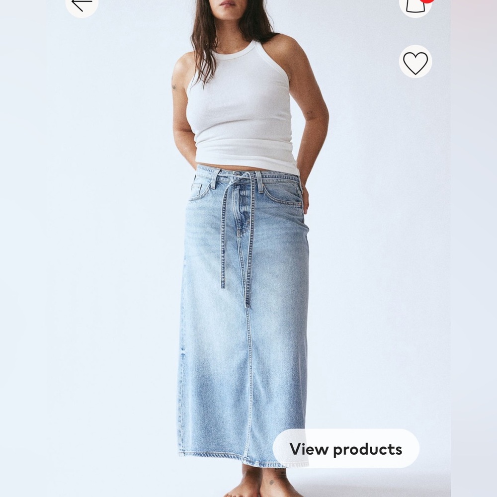 NWT Denim Skirt Size Large